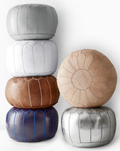 Load image into Gallery viewer, Moroccan Leather Pouf
